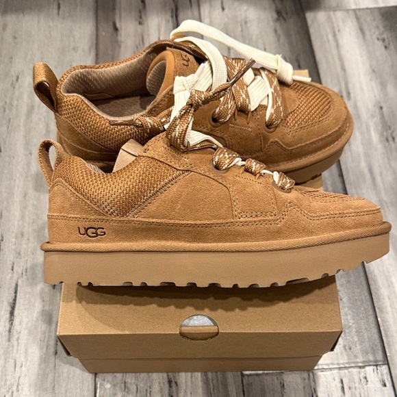 UGG Tan Sneakers with Cream Laces - Picture 3 of 7